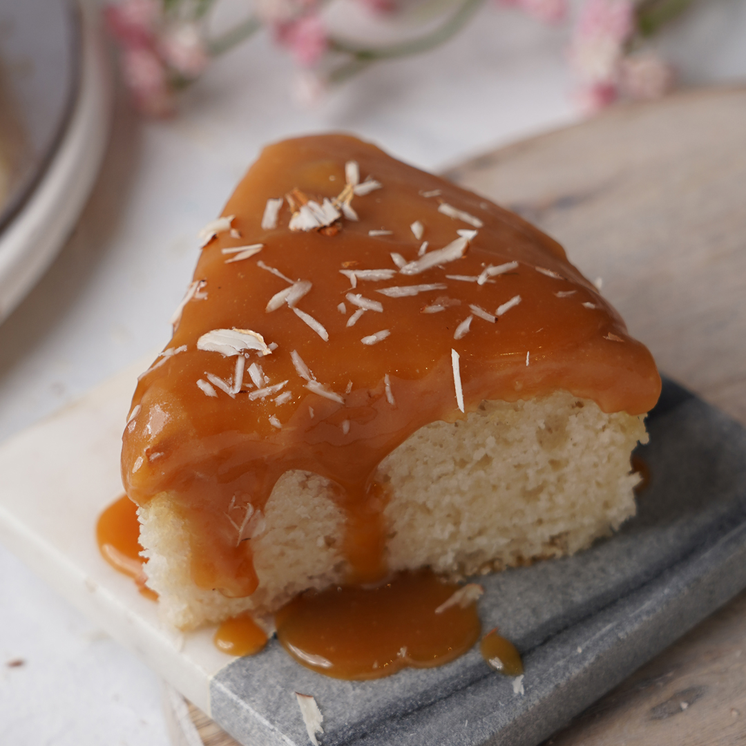 Almond Caramel Tea Cake